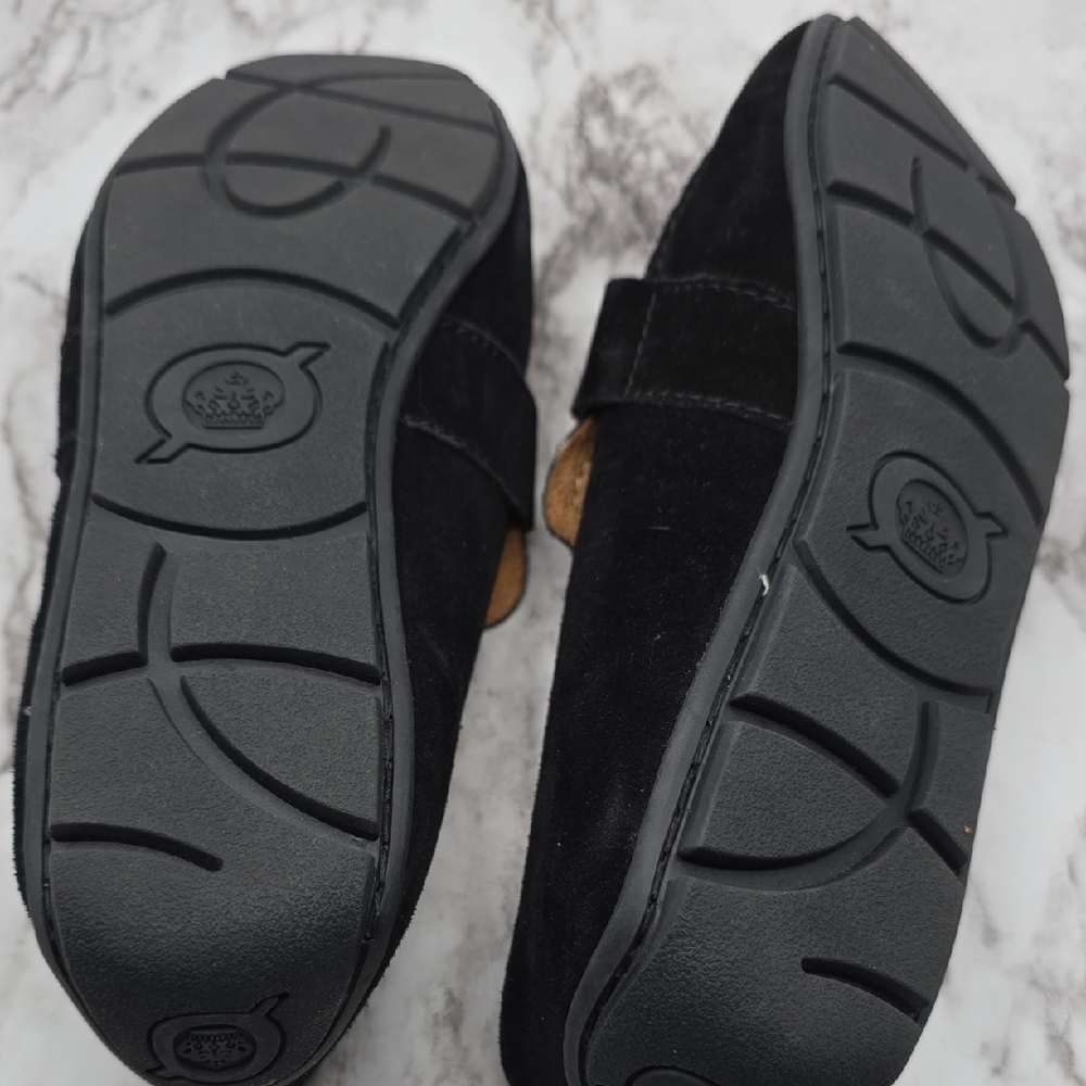 Born Women's Black Suede Slip-On Loafers - Picture 3 of 3